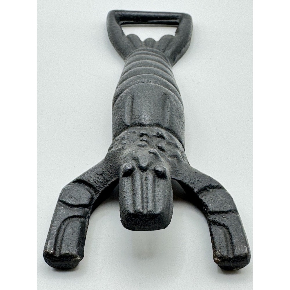 Cast Iron Lobster Bottle Opener Nautical Coastal Bar Tool Rustic Decor